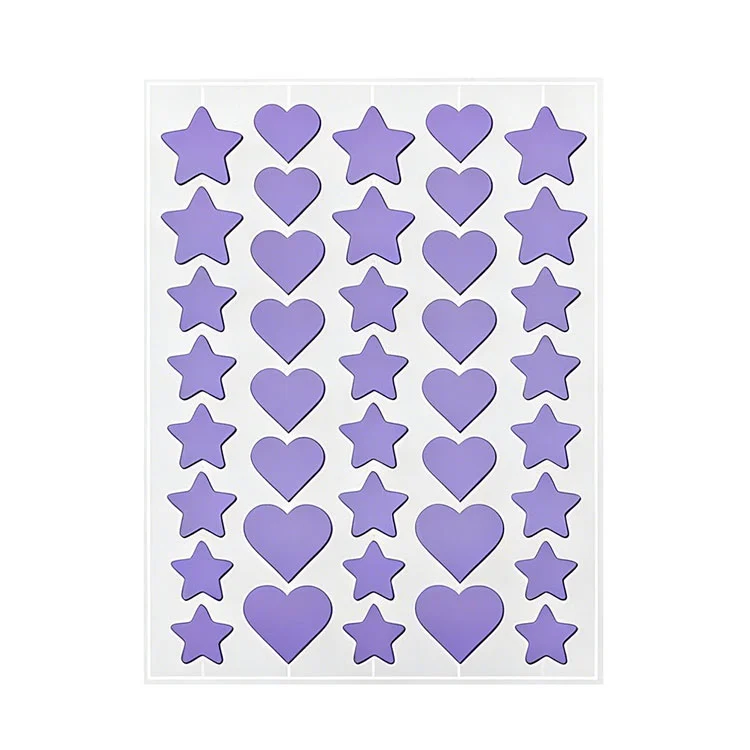 Śliczne plastry na pryszcze w kształcie gwiazdek do leczenia